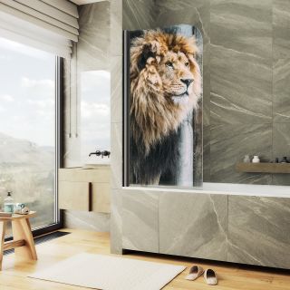 Шторка на ванну MaybahGlass ФП001 MGV-928-ФП001-6 60см фотопечать